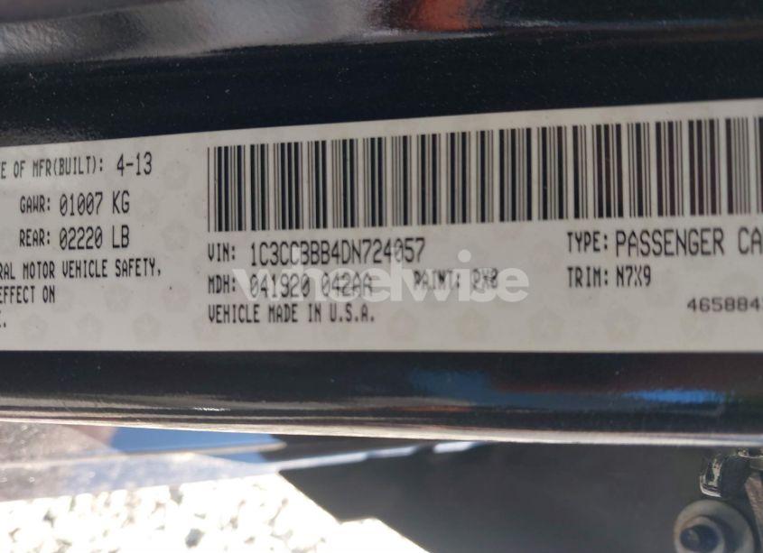 Photo 9 of 2013 Chrysler 200 TOURING (VIN 1C3CCBBB4DN724057)