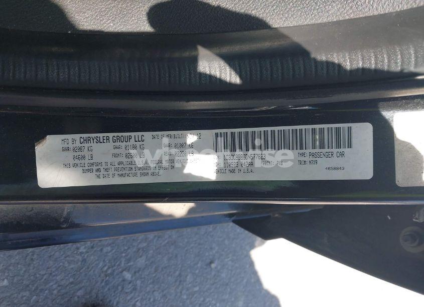 Photo 9 of 2013 Chrysler 200 TOURING (VIN 1C3CCBBB6DN577823)