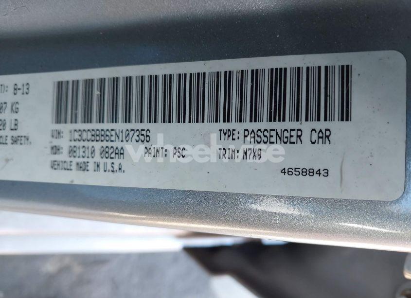 Photo 9 of 2014 Chrysler 200 TOURING (VIN 1C3CCBBB6EN107356)