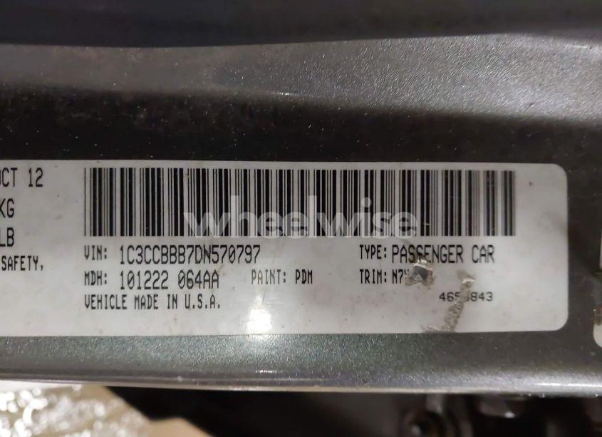 Photo 9 of 2013 Chrysler 200 TOURING (VIN 1C3CCBBB7DN570797)