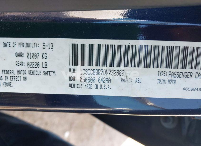 Photo 9 of 2013 Chrysler 200 TOURING (VIN 1C3CCBBB7DN732380)