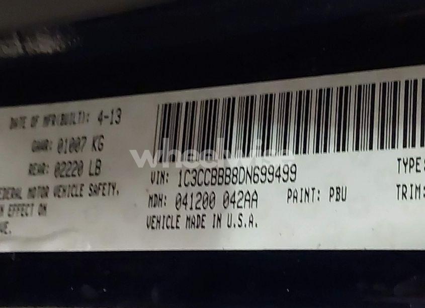 Photo 9 of 2013 Chrysler 200 TOURING (VIN 1C3CCBBB8DN699499)