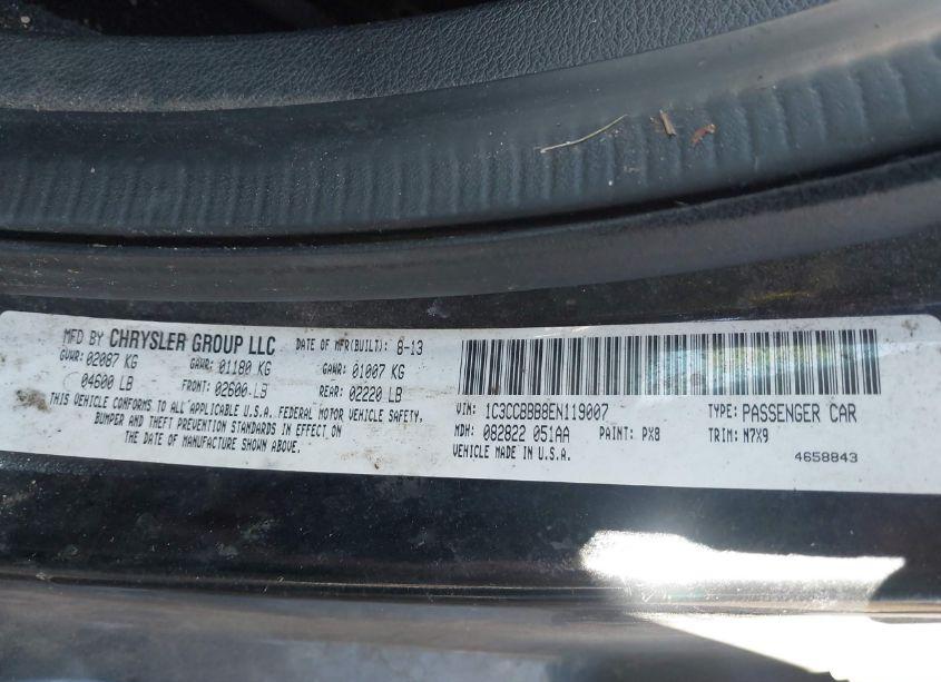 Photo 9 of 2014 Chrysler 200 TOURING (VIN 1C3CCBBB8EN119007)