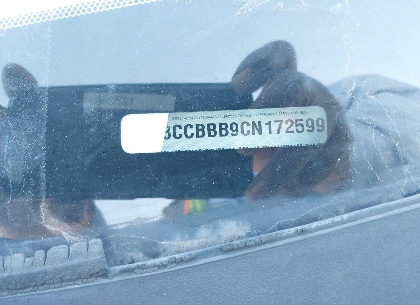 Photo 9 of 2012 Chrysler 200 TOURING (VIN 1C3CCBBB9CN172599)