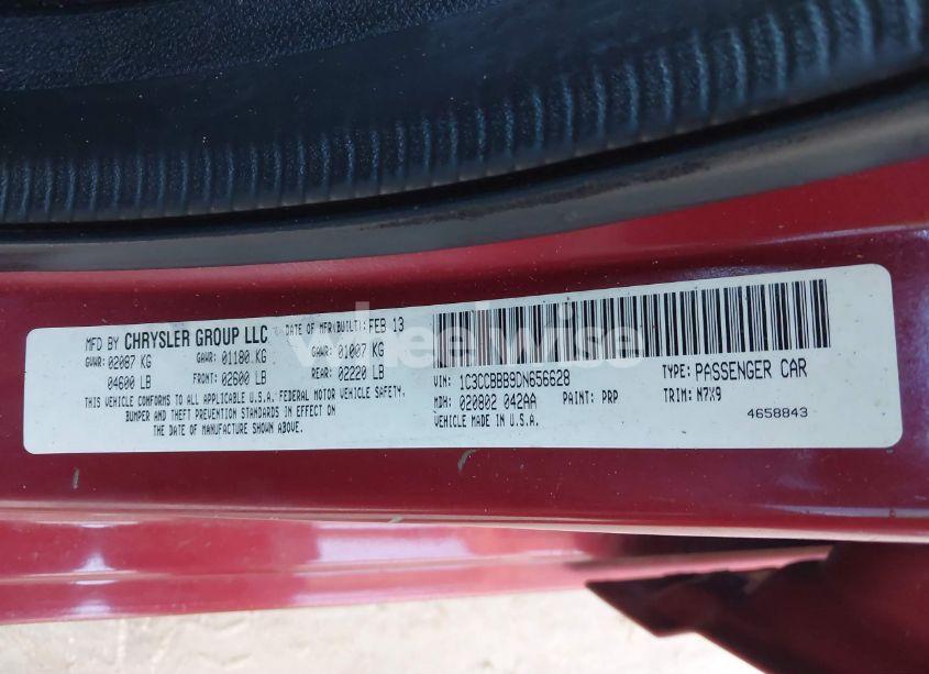 Photo 9 of 2013 Chrysler 200 TOURING (VIN 1C3CCBBB9DN656628)