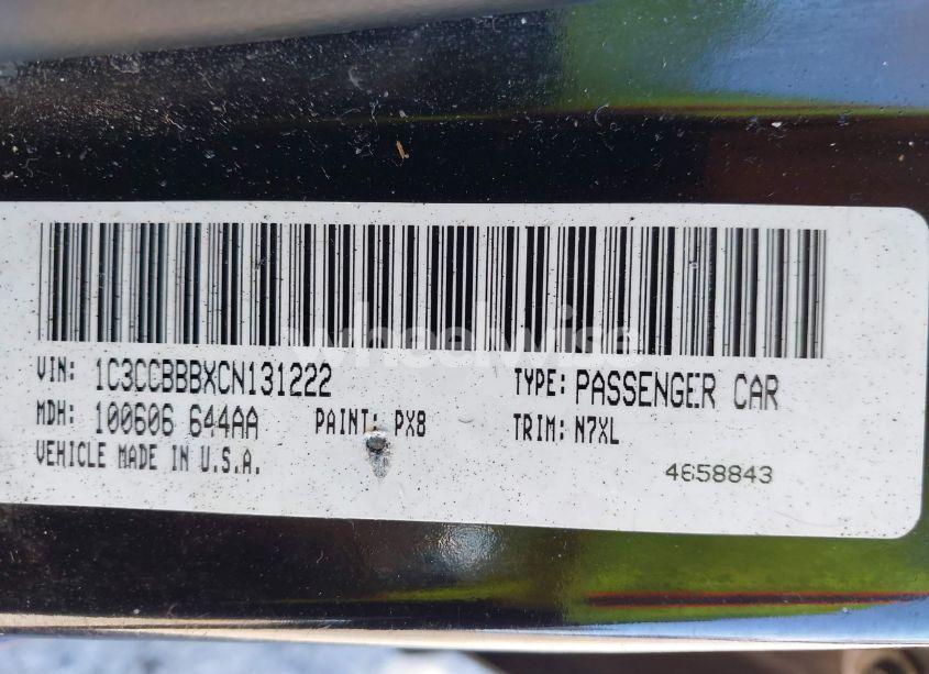 Photo 9 of 2012 Chrysler 200 TOURING (VIN 1C3CCBBBXCN131222)