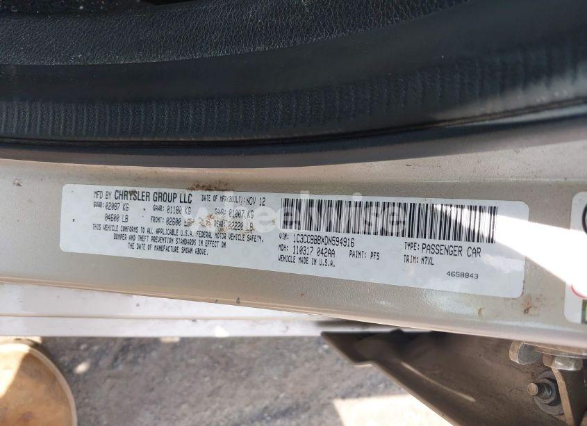 Photo 9 of 2013 Chrysler 200 TOURING (VIN 1C3CCBBBXDN594916)