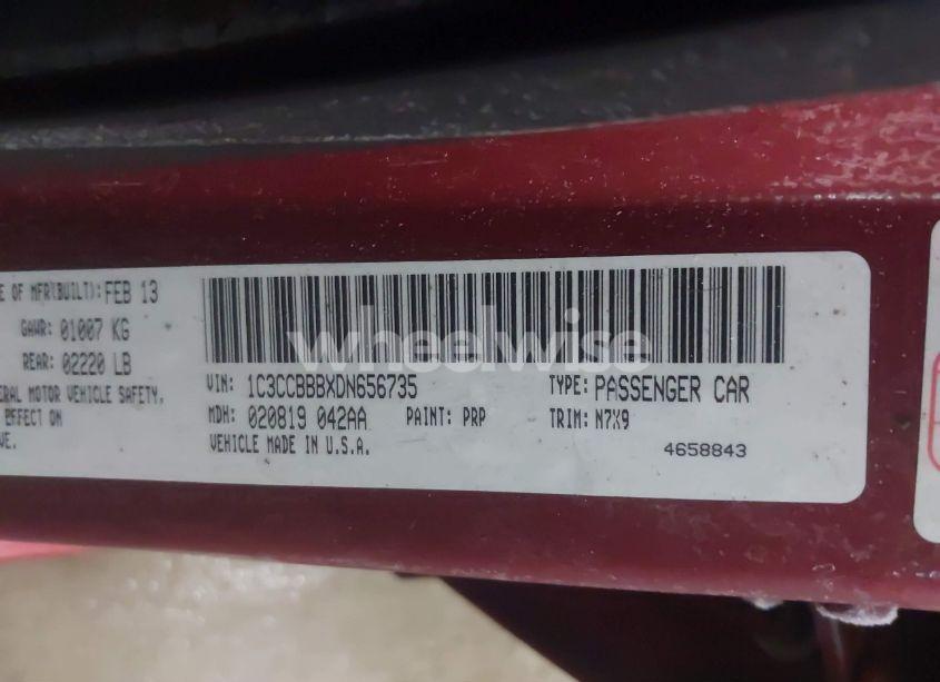 Photo 9 of 2013 Chrysler 200 TOURING (VIN 1C3CCBBBXDN656735)