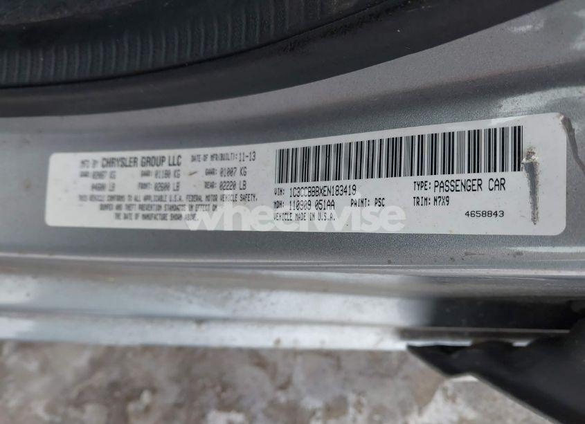 Photo 9 of 2014 Chrysler 200 TOURING (VIN 1C3CCBBBXEN183419)