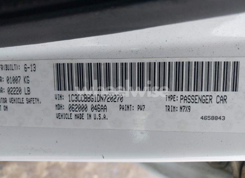 Photo 9 of 2013 Chrysler 200 TOURING (VIN 1C3CCBBG1DN720270)