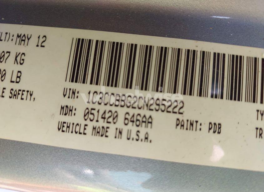 Photo 9 of 2012 Chrysler 200 TOURING (VIN 1C3CCBBG2CN295222)