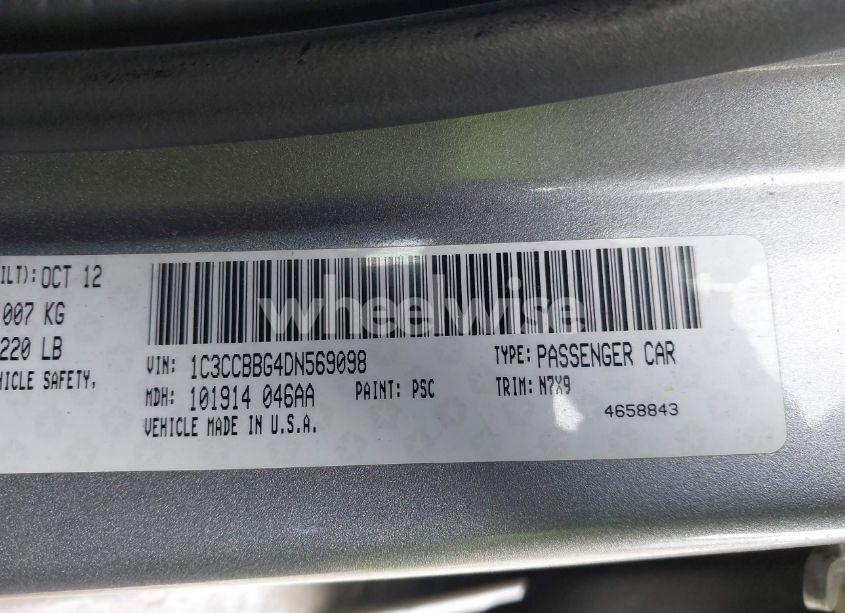 Photo 9 of 2013 Chrysler 200 TOURING (VIN 1C3CCBBG4DN569098)