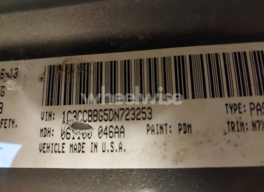 Photo 9 of 2013 Chrysler 200 TOURING (VIN 1C3CCBBG5DN723253)