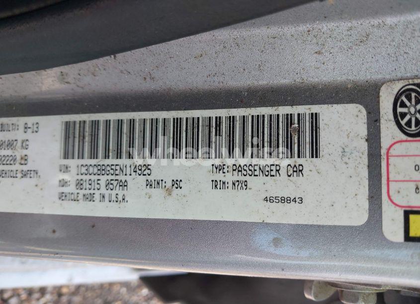 Photo 9 of 2014 Chrysler 200 TOURING (VIN 1C3CCBBG5EN114925)