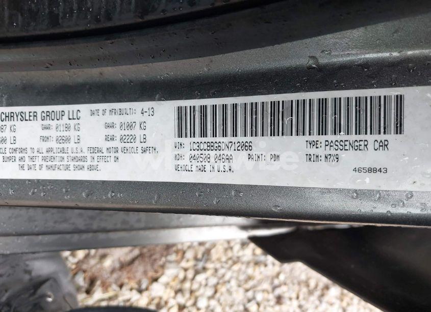 Photo 9 of 2013 Chrysler 200 TOURING (VIN 1C3CCBBG6DN712066)