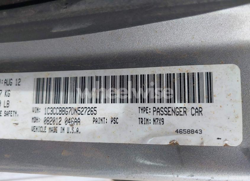 Photo 9 of 2013 Chrysler 200 TOURING (VIN 1C3CCBBG7DN527265)