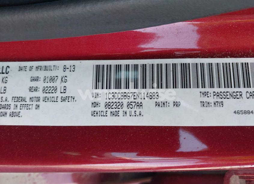 Photo 9 of 2014 Chrysler 200 TOURING (VIN 1C3CCBBG7EN114683)