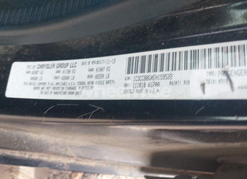 Photo 9 of 2014 Chrysler 200 TOURING (VIN 1C3CCBBGXEN159522)