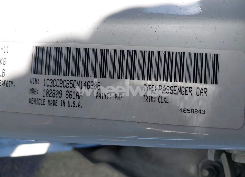 Photo 9 of 2012 Chrysler 200 LIMITED (VIN 1C3CCBCB5CN146306)