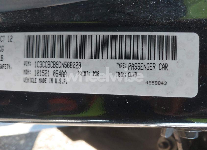 Photo 9 of 2013 Chrysler 200 LIMITED (VIN 1C3CCBCB9DN568029)