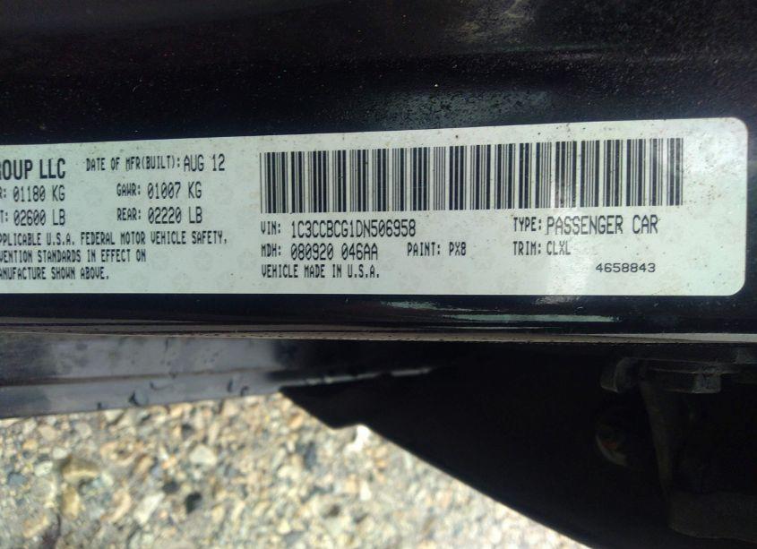 Photo 9 of 2013 Chrysler 200 LIMITED (VIN 1C3CCBCG1DN506958)