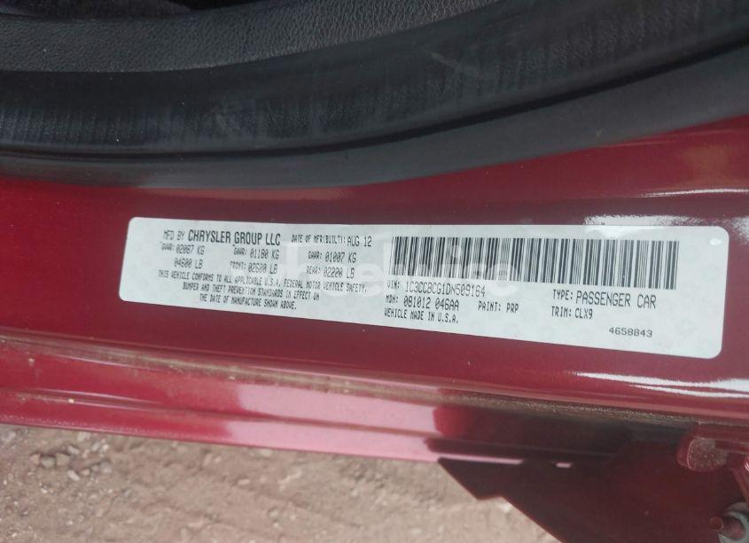 Photo 9 of 2013 Chrysler 200 LIMITED (VIN 1C3CCBCG1DN509164)