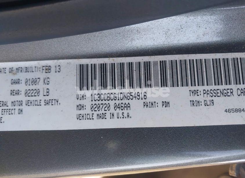 Photo 9 of 2013 Chrysler 200 LIMITED (VIN 1C3CCBCG1DN654916)