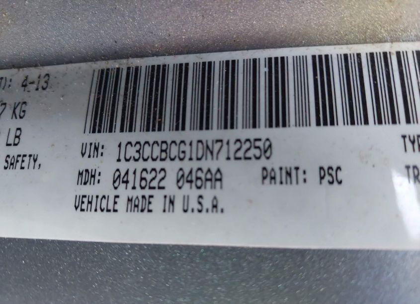 Photo 9 of 2013 Chrysler 200 LIMITED (VIN 1C3CCBCG1DN712250)