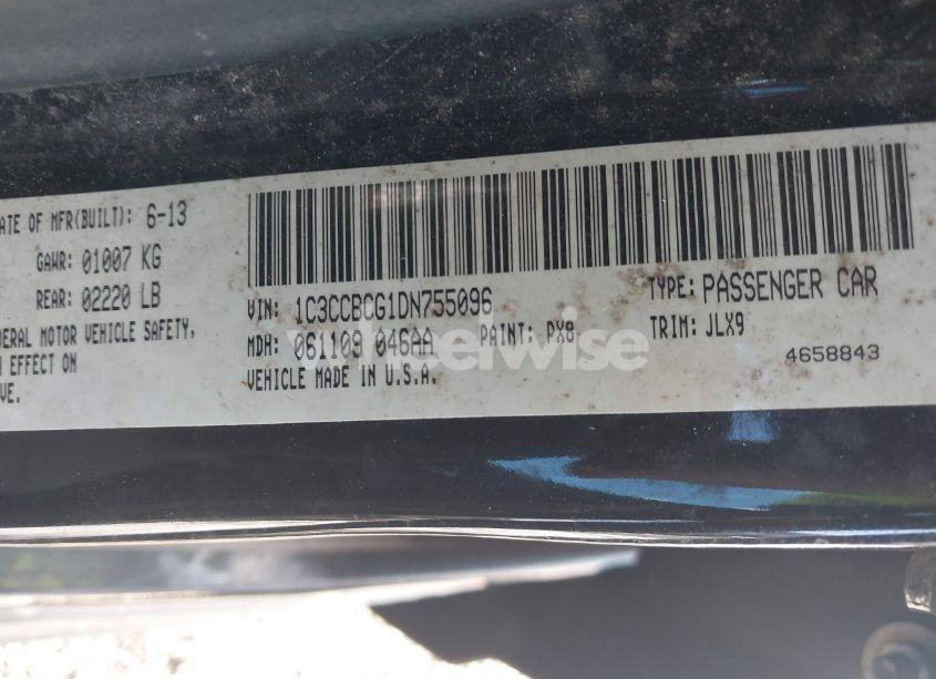 Photo 9 of 2013 Chrysler 200 LIMITED (VIN 1C3CCBCG1DN755096)