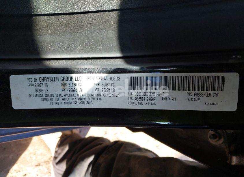 Photo 9 of 2013 Chrysler 200 LIMITED (VIN 1C3CCBCG2DN514048)