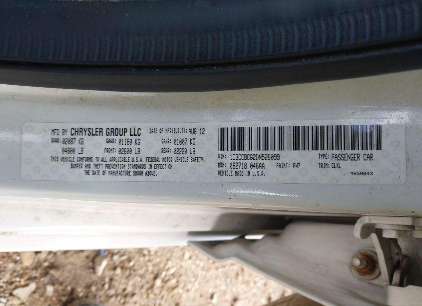 Photo 9 of 2013 Chrysler 200 LIMITED (VIN 1C3CCBCG2DN526099)