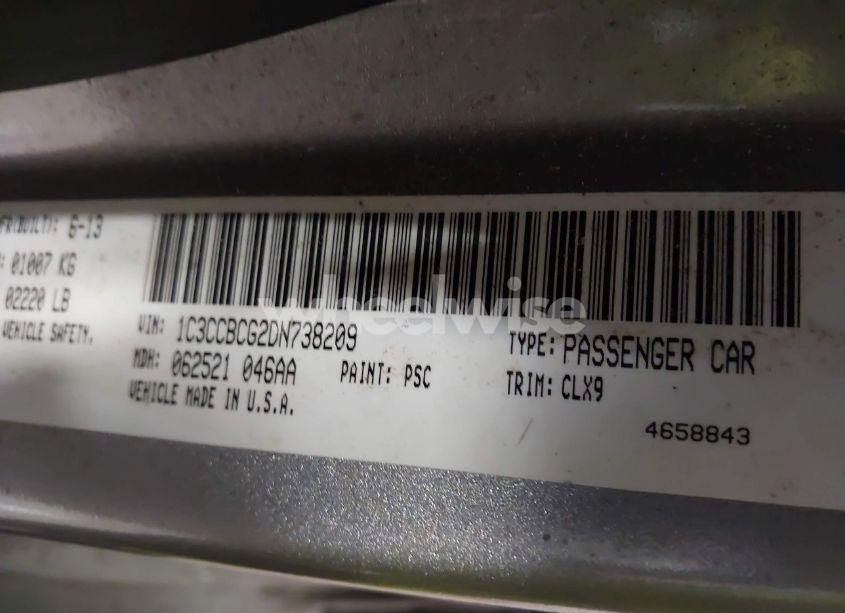 Photo 9 of 2013 Chrysler 200 LIMITED (VIN 1C3CCBCG2DN738209)