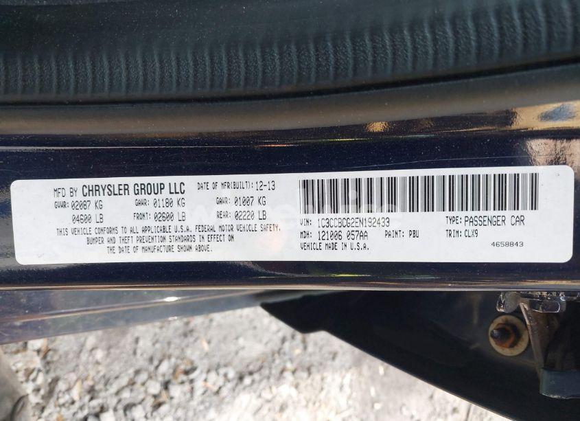 Photo 9 of 2014 Chrysler 200 LIMITED (VIN 1C3CCBCG2EN192433)