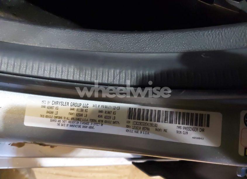 Photo 9 of 2014 Chrysler 200 LIMITED (VIN 1C3CCBCG2EN198183)