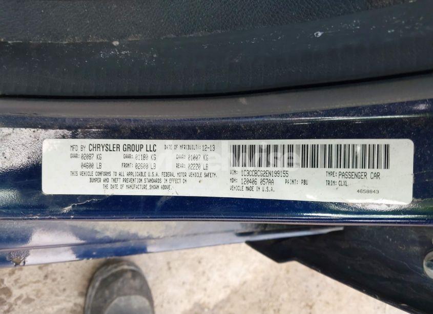 Photo 9 of 2014 Chrysler 200 LIMITED (VIN 1C3CCBCG2EN199155)