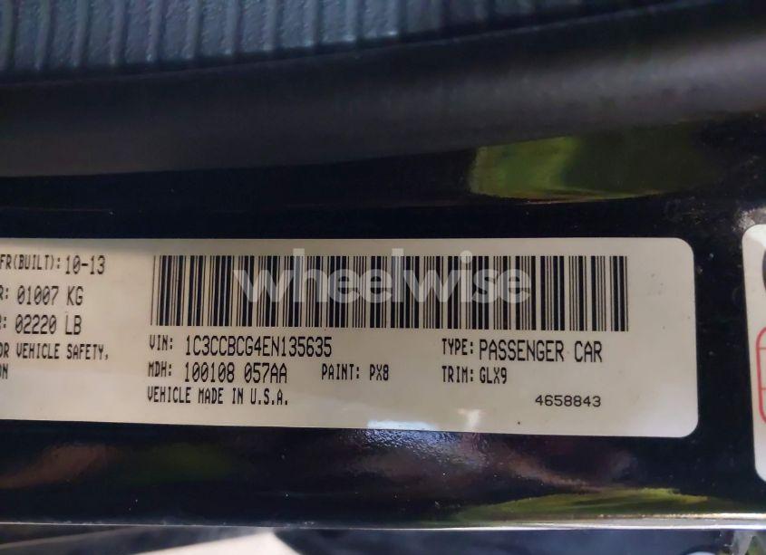 Photo 9 of 2014 Chrysler 200 LIMITED (VIN 1C3CCBCG4EN135635)