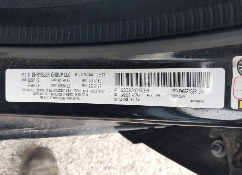 Photo 9 of 2014 Chrysler 200 LIMITED (VIN 1C3CCBCG4EN157229)