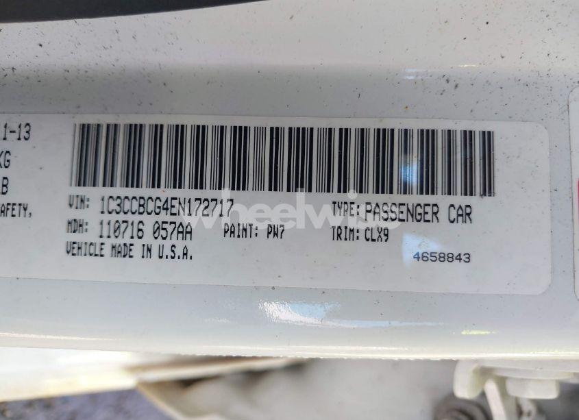 Photo 9 of 2014 Chrysler 200 LIMITED (VIN 1C3CCBCG4EN172717)