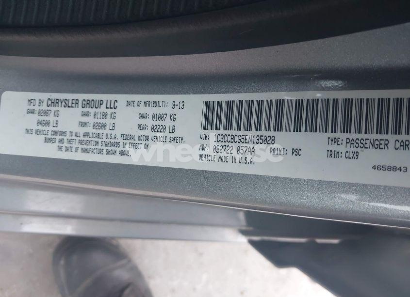 Photo 9 of 2014 Chrysler 200 LIMITED (VIN 1C3CCBCG5EN135028)