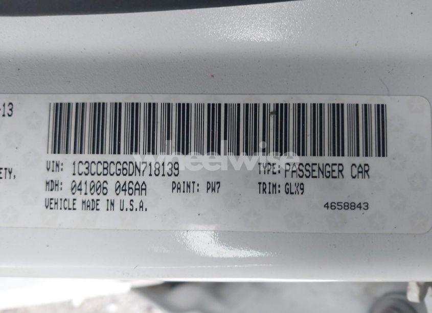 Photo 9 of 2013 Chrysler 200 LIMITED (VIN 1C3CCBCG6DN718139)