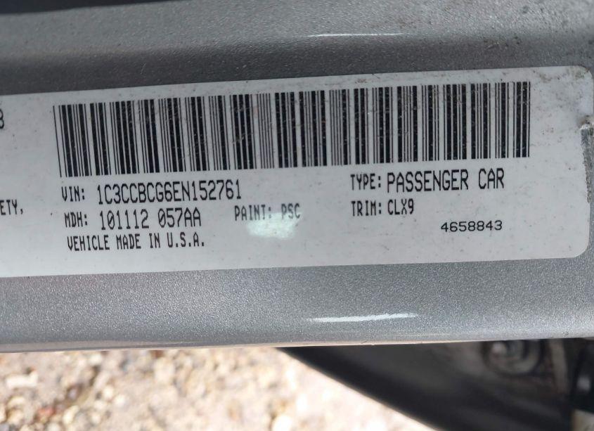 Photo 9 of 2014 Chrysler 200 LIMITED (VIN 1C3CCBCG6EN152761)