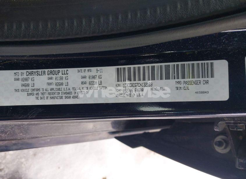 Photo 9 of 2012 Chrysler 200 LIMITED (VIN 1C3CCBCG7CN132189)