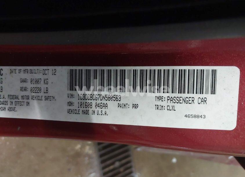 Photo 9 of 2013 Chrysler 200 LIMITED (VIN 1C3CCBCG7DN580563)