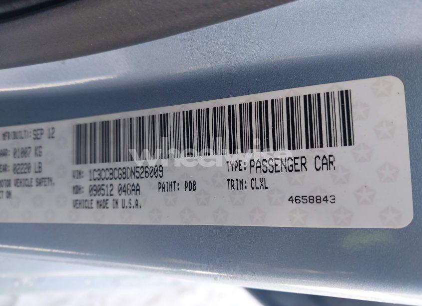 Photo 9 of 2013 Chrysler 200 LIMITED (VIN 1C3CCBCG8DN526009)