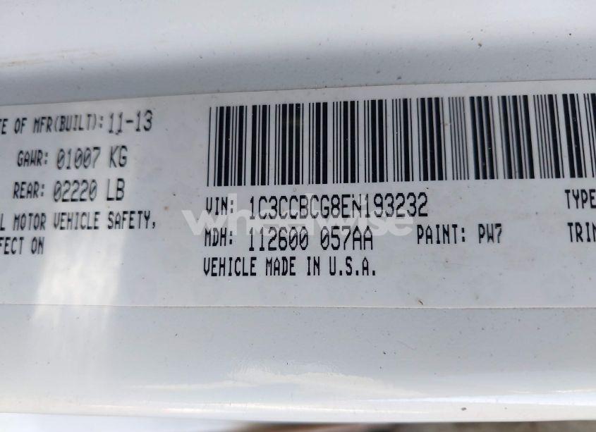 Photo 9 of 2014 Chrysler 200 LIMITED (VIN 1C3CCBCG8EN193232)