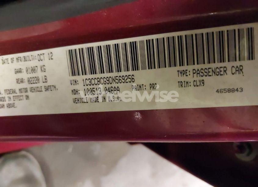 Photo 9 of 2013 Chrysler 200 LIMITED (VIN 1C3CCBCG9DN569256)