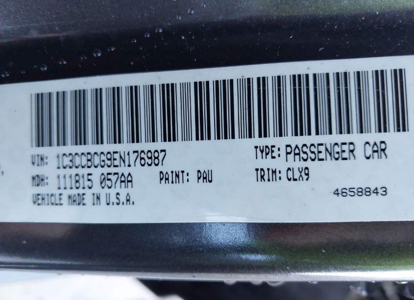 Photo 9 of 2014 Chrysler 200 LIMITED (VIN 1C3CCBCG9EN176987)