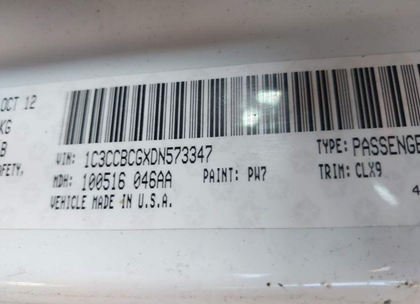 Photo 9 of 2013 Chrysler 200 LIMITED (VIN 1C3CCBCGXDN573347)