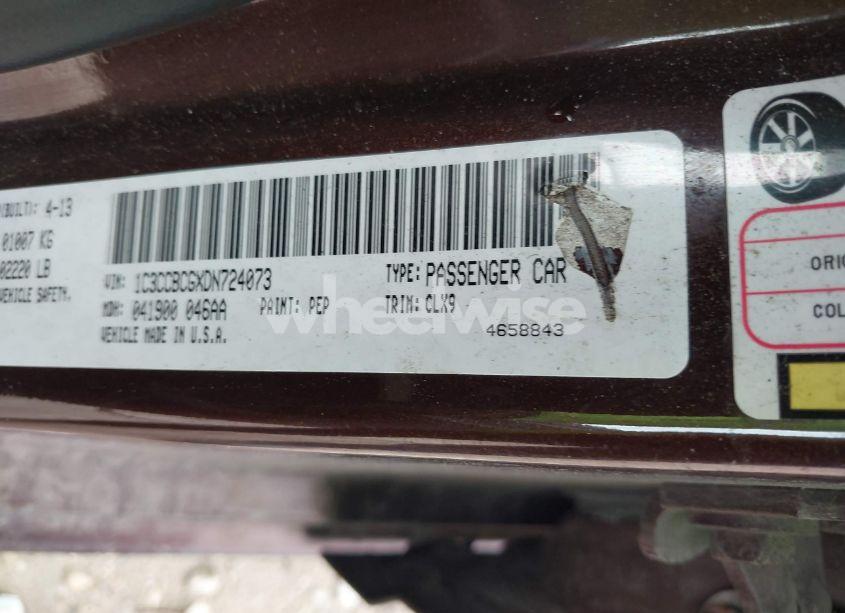 Photo 9 of 2013 Chrysler 200 LIMITED (VIN 1C3CCBCGXDN724073)