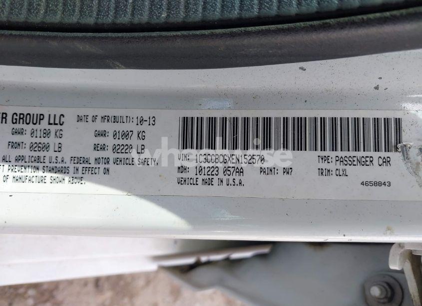 Photo 9 of 2014 Chrysler 200 LIMITED (VIN 1C3CCBCGXEN152570)